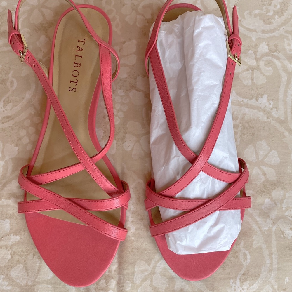 Talbots wedge strappy sandals